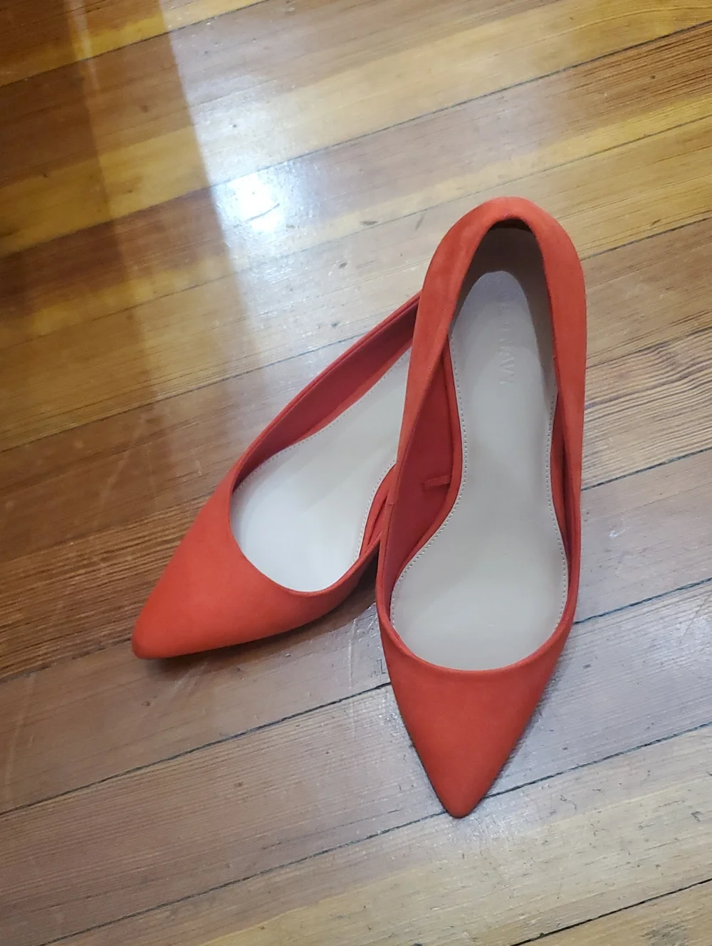 Faux Suede Kitten Heel